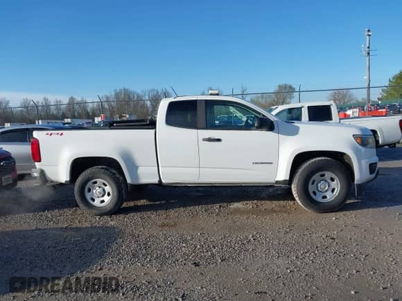 2019 Chevrolet Colorado 4WD Work Truck with VIN 1GCHTBEA4K1219239, listed as a IAAI auction lot 41849984 with 121,887 mi miles and . Bid and sale history available at DreamBid. Image 13.