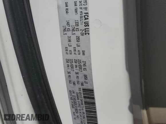 2020 Dodge Grand Caravan SE with VIN 2C4RDGBG9LR198294, listed as a Copart auction lot 81665485 with 71,555 mi miles and Clean title. Bid and sale history available at DreamBid. Image 14.