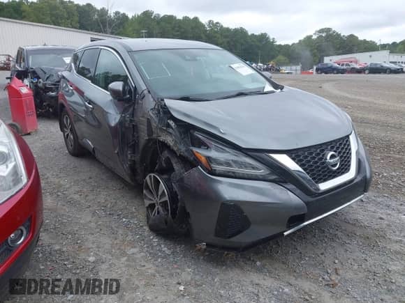 2021 Nissan Murano S with VIN 5N1AZ2AS8MC142778, listed as a IAAI auction lot 42893810 with 158,364 mi miles and . Bid and sale history available at DreamBid. Image 1.
