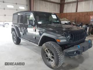 2024 Jeep Wrangler Sport S with VIN 1C4RJXN69RW162892, listed as a IAAI auction lot 42924257 with 15 mi miles and . Bid and sale history available at DreamBid. Image 1.