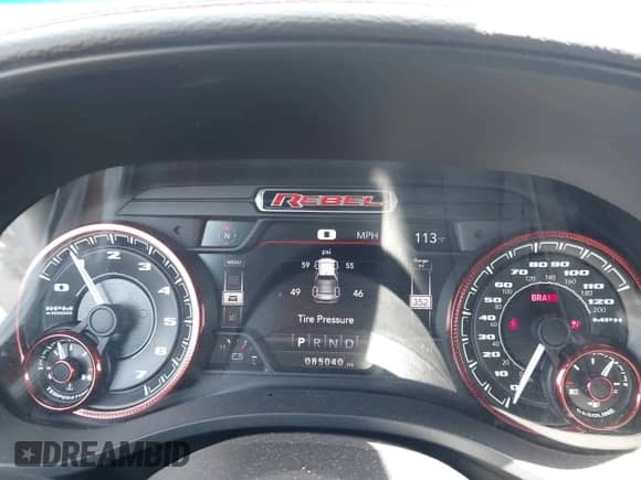 2020 Ram 1500 Rebel with VIN 1C6SRFLT1LN398728, listed as a IAAI auction lot 42526369 with 85,040 mi miles and . Bid and sale history available at DreamBid. Image 7.