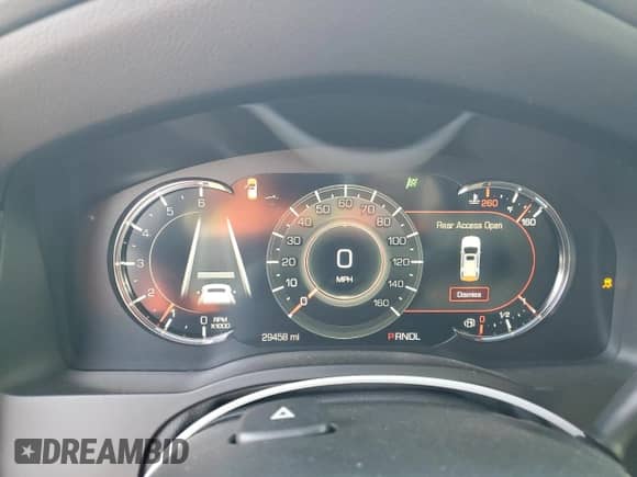 2020 Cadillac Escalade Premium Luxury с VIN 1GYS4CKJ9LR172686, выставлен на аукционе Copart как лот 82578424 с пробегом 29 458 миль миль и Списание • Salvage title. История ставок и продаж доступна на DreamBid. Изображение 9.