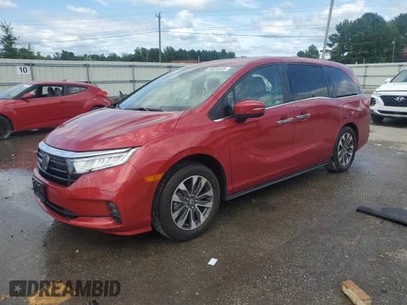 2023 Honda Odyssey EX-L с VIN 5FNRL6H64PB075080, выставлен на аукционе Copart как лот 68033585 с пробегом 23 402 миль миль и Списание • Salvage title. История ставок и продаж доступна на DreamBid. Изображение 1.