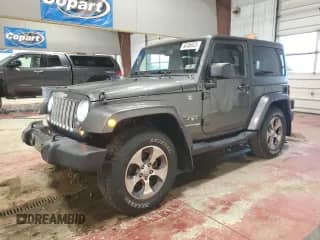 2018 Jeep Wrangler Sahara with VIN 1C4AJWBG3JL909722, listed as a Copart auction lot 50486925 with 45,104 mi miles and Salvage title. Bid and sale history available at DreamBid. Image 1.