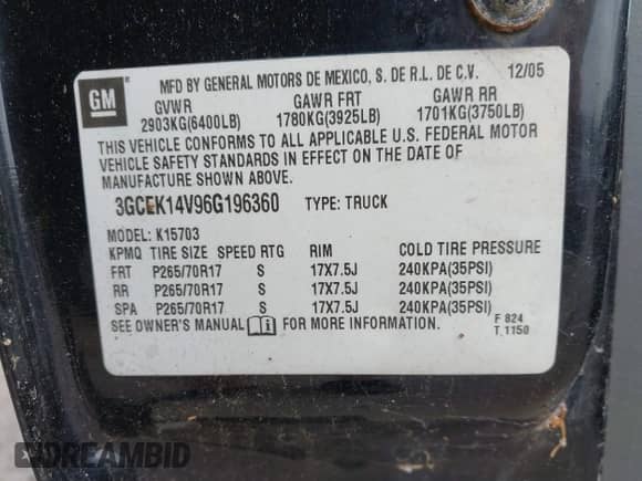 2006 Chevrolet Silverado 1500 Work Truck с VIN 3GCEK14V96G196360, выставлен на аукционе IAAI как лот 43024913 с пробегом 183 026 миль миль и . История ставок и продаж доступна на DreamBid. Изображение 9.