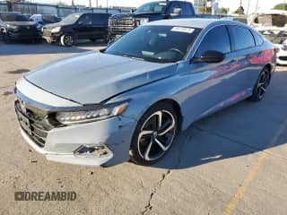2022 Honda Accord Sport z VIN 1HGCV1F35NA036422, wystawiony jako Copart lot #85418975 z przebiegiem 119 066 mil mil oraz Szkoda całkowita • Salvage title. Historia ofert i sprzedaży dostępna na DreamBid. Obrazek 1.