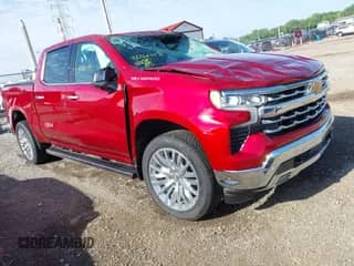 2024 Chevrolet Silverado 1500 LTZ with VIN 1GCUDGED5RZ406052, listed as a IAAI auction lot 42266143 with 5,340 mi miles and . Bid and sale history available at DreamBid. Image 1.