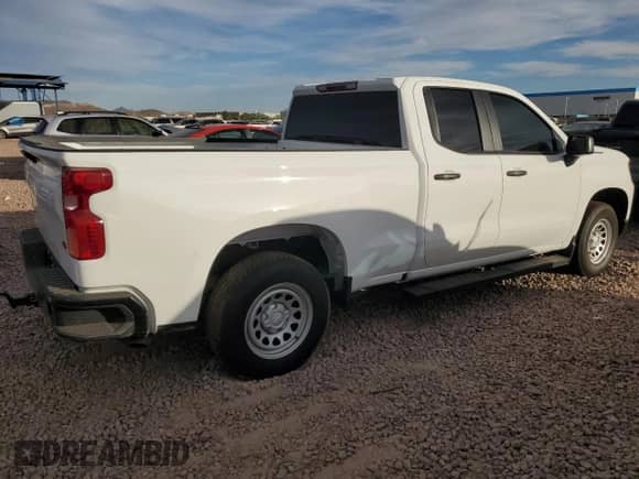 2024 Chevrolet Silverado 1500 Work Truck with VIN 1GCRAAEK1RZ339203, listed as a Copart auction lot 78446224 with 5,163 mi miles and Salvage title. Bid and sale history available at DreamBid. Image 3.