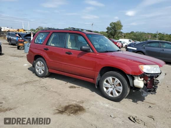 2008 Subaru Forester X with VIN JF1SG63618H705478, listed as a Copart auction lot 81504655 with 130,339 mi miles and Salvage title. Bid and sale history available at DreamBid. Image 4.