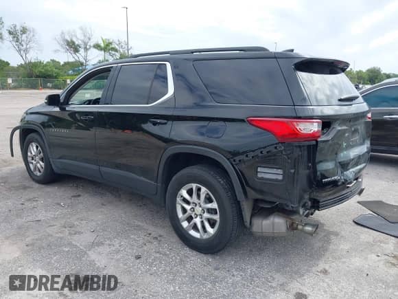2019 Chevrolet Traverse LT Cloth with VIN 1GNERGKW8KJ173985, listed as a IAAI auction lot 43088998 with 108,586 mi miles and . Bid and sale history available at DreamBid. Image 3.