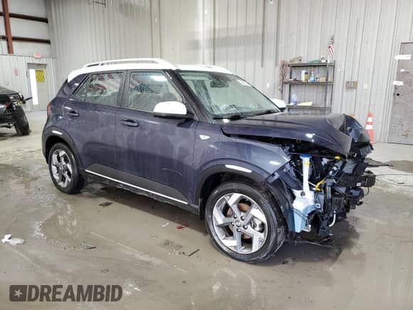 2022 Hyundai Venue SEL with VIN KMHRC8A38NU180779, listed as a Copart auction lot 49688964 with Not provided miles and Salvage title. Bid and sale history available at DreamBid. Image 4.