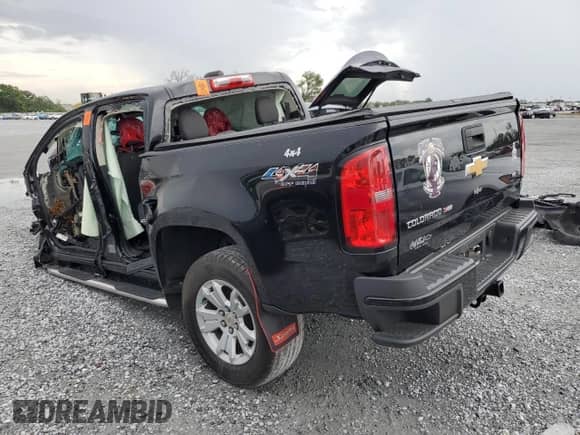 2020 Chevrolet Colorado 2WD LT with VIN 1GCGSCEN3L1101272, listed as a Copart auction lot 63368615 with Not provided miles and Non repairable. Bid and sale history available at DreamBid. Image 2.
