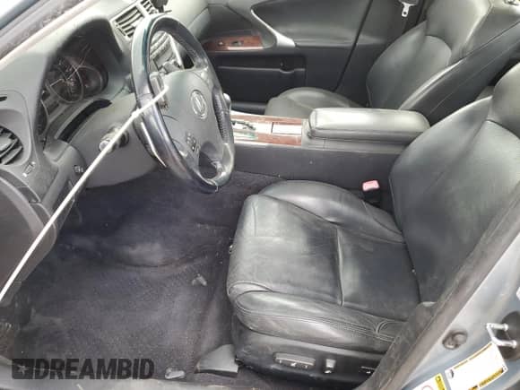 2007 Lexus IS 250 with VIN JTHCK262475014698, listed as a Copart auction lot 67612875 with 147,292 mi miles and Salvage title. Bid and sale history available at DreamBid. Image 7.