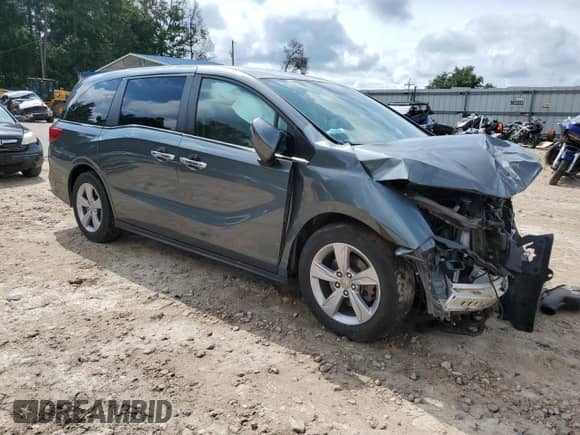 2019 Honda Odyssey EX z VIN 5FNRL6H52KB036889, wystawiony jako Copart lot #68907905 z przebiegiem Nie podano mil oraz Nie do naprawy • Non repairable. Historia ofert i sprzedaży dostępna na DreamBid. Obrazek 4.