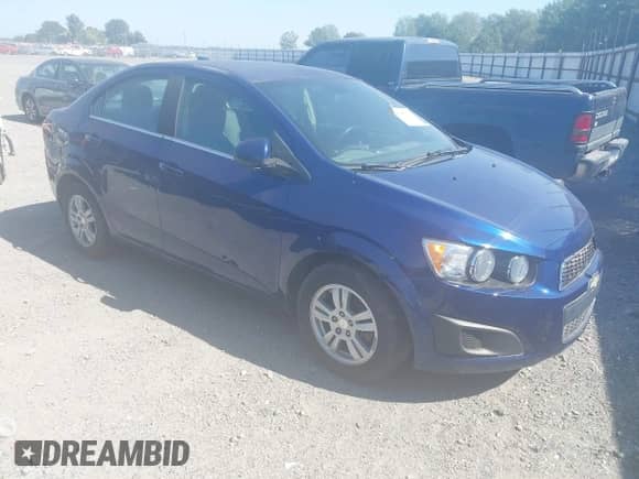 2013 Chevrolet Sonic LT with VIN 1G1JC5SH4D4219692, listed as a IAAI auction lot 43443620 with 531,093 mi miles and . Bid and sale history available at DreamBid. Image 1.