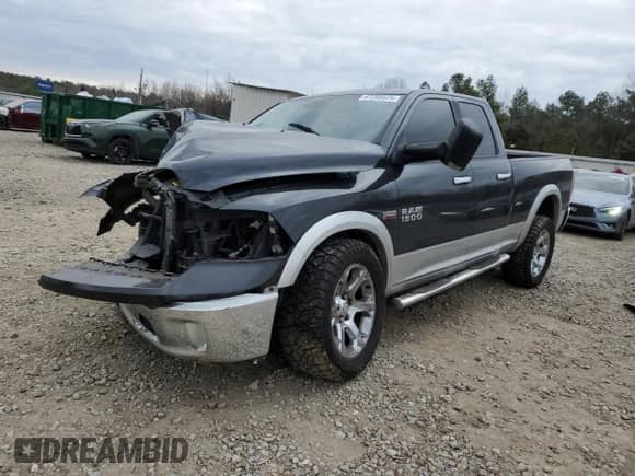 2014 Ram 1500 Laramie с VIN 1C6RR7JT9ES303120, выставлен на аукционе Copart как лот 47288525 с пробегом Не указан миль и Списание • Salvage title. История ставок и продаж доступна на DreamBid. Изображение 1.