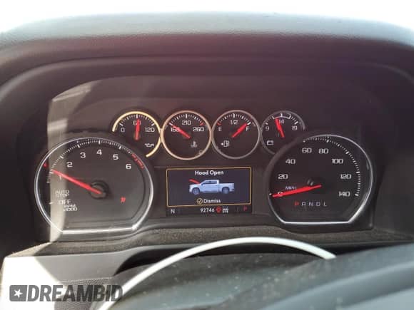 2022 Chevrolet Silverado 1500 RST with VIN 1GCUYEED7NZ236084, listed as a Copart auction lot 68875665 with 92,746 mi miles and Salvage title. Bid and sale history available at DreamBid. Image 9.