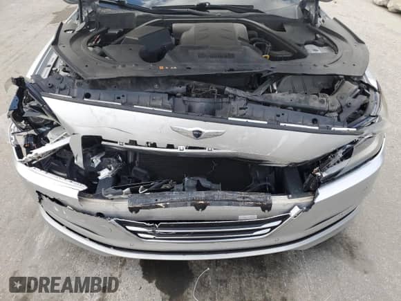 2015 Hyundai Genesis 3.8L with VIN KMHGN4JE0FU084805, listed as a Copart auction lot 87366995 with 91,556 mi miles and Salvage title. Bid and sale history available at DreamBid. Image 11.