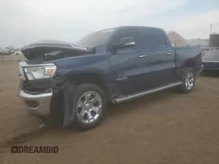 2019 Ram 1500 Big Horn с VIN 1C6RRFFG5KN818695, выставлен на аукционе Copart как лот 66963135 с пробегом 104 200 миль миль и Списание • Salvage title. История ставок и продаж доступна на DreamBid. Изображение 1.