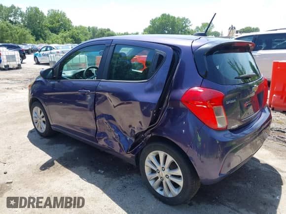 2017 Chevrolet Spark LT with VIN KL8CD6SA6HC734624, listed as a IAAI auction lot 42859414 with 101,038 mi miles and . Bid and sale history available at DreamBid. Image 3.