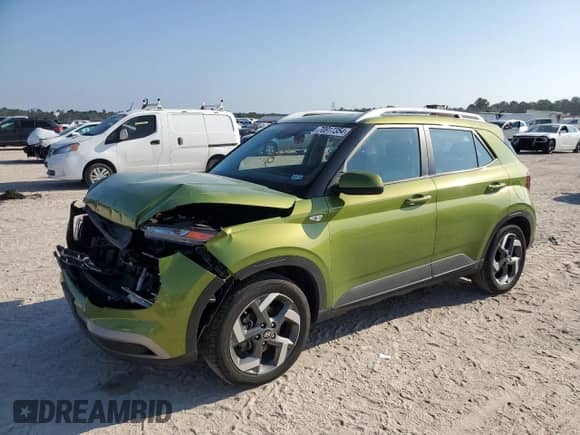 2023 Hyundai Venue SEL with VIN KMHRC8A30PU247202, listed as a Copart auction lot 70917354 with 23,613 mi miles and Salvage title. Bid and sale history available at DreamBid. Image 1.
