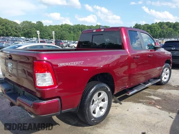 2021 Ram 1500 Lone Star with VIN 1C6RREBT6MN708948, listed as a IAAI auction lot 42688935 with 38,434 mi miles and . Bid and sale history available at DreamBid. Image 4.