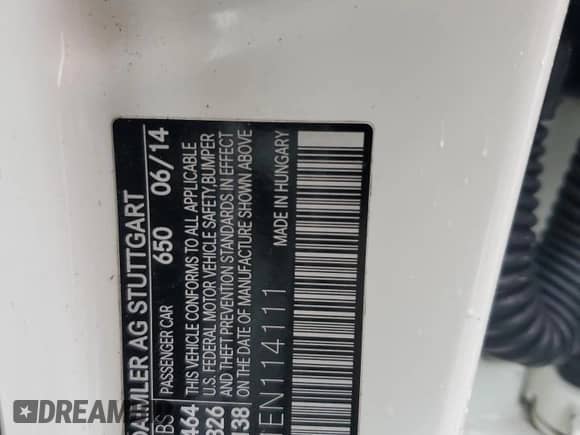 2014 Mercedes-Benz CLA 250 with VIN WDDSJ4GB1EN114111, listed as a Copart auction lot 82165945 with 63,740 mi miles and Salvage title. Bid and sale history available at DreamBid. Image 12.