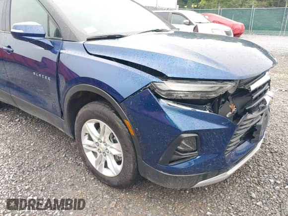 2022 Chevrolet Blazer LT with VIN 3GNKBHR48NS139890, listed as a IAAI auction lot 43038653 with 24,140 mi miles and . Bid and sale history available at DreamBid. Image 17.