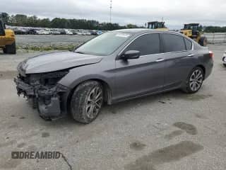 2014 Honda Accord Sport с VIN 1HGCR2F57EA277636, выставлен на аукционе Copart как лот 85678415 с пробегом 171 524 миль миль и Списание • Salvage title. История ставок и продаж доступна на DreamBid. Изображение 1.