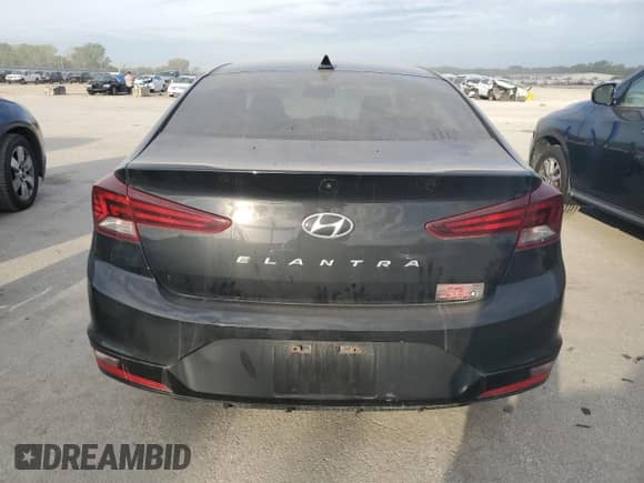 2019 Hyundai Elantra Value Edition with VIN 5NPD84LFXKH410862, listed as a Copart auction lot 85178365 with 104,230 mi miles and Salvage title. Bid and sale history available at DreamBid. Image 6.