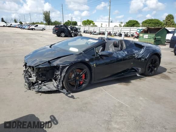 2020 Lamborghini Huracan с VIN ZHWUT5ZF6LLA15581, выставлен на аукционе Copart как лот 59759395 с пробегом Не указан миль и Списание • Salvage title. История ставок и продаж доступна на DreamBid. Изображение 1.