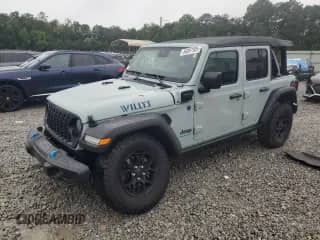 2024 Jeep Wrangler Willys with VIN 1C4RJXN64RW194178, listed as a Copart auction lot 66897905 with 10,616 mi miles and Salvage title. Bid and sale history available at DreamBid. Image 1.