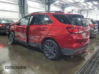 2024 Chevrolet Equinox RS с VIN 3GNAXWEG2RS142002, выставлен на аукционе Copart как лот 80723965 с пробегом 19 311 миль миль и Списание • Salvage title. История ставок и продаж доступна на DreamBid. Изображение 2.