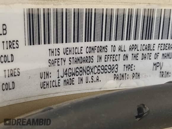 1999 Jeep Grand Cherokee Limited с VIN 1J4GW68N8XC696903, выставлен на аукционе IAAI как лот 43342604 с пробегом 136 312 миль миль и . История ставок и продаж доступна на DreamBid. Изображение 9.