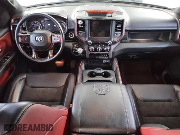 2019 Ram 1500 Rebel z VIN 1C6SRFLTXKN785017, wystawiony jako Copart lot #81164375 z przebiegiem 88 829 mil mil oraz Czysty tytuł • Clean title. Historia ofert i sprzedaży dostępna na DreamBid. Obrazek 8.