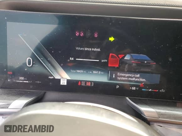 2024 BMW 7 Series 760i xDrive с VIN WBA33EJ04RCS93538, выставлен на аукционе Copart как лот 56560835 с пробегом 16 424 миль миль и Списание • Salvage title. История ставок и продаж доступна на DreamBid. Изображение 9.