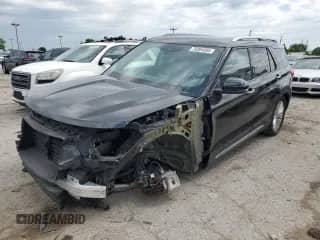 2022 Ford Explorer Limited z VIN 1FMSK8FH7NGB37297, wystawiony jako Copart lot #70304895 z przebiegiem 55 698 mil mil oraz Szkoda całkowita • Salvage title. Historia ofert i sprzedaży dostępna na DreamBid. Obrazek 1.