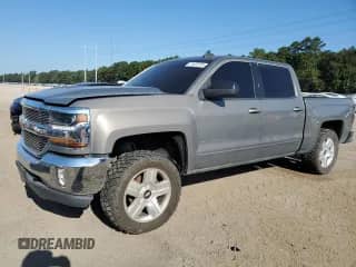 2017 Chevrolet Silverado 1500 LT with VIN 3GCUKREC7HG228748, listed as a Copart auction lot 71473775 with 151,881 mi miles and Salvage title. Bid and sale history available at DreamBid. Image 1.