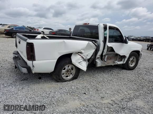 2002 GMC Sierra 1500 SLE with VIN 1GTEC14V22Z344470, listed as a Copart auction lot 74596054 with 165,810 mi miles and Salvage title. Bid and sale history available at DreamBid. Image 3.