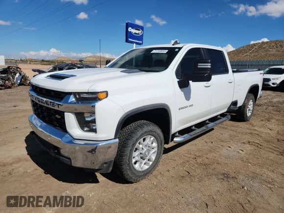 2020 Chevrolet Silverado 2500HD LT z VIN 1GC1YNE7XLF248161, wystawiony jako Copart lot #71749955 z przebiegiem 152 509 mil mil oraz Szkoda całkowita • Salvage title. Historia ofert i sprzedaży dostępna na DreamBid. Obrazek 1.