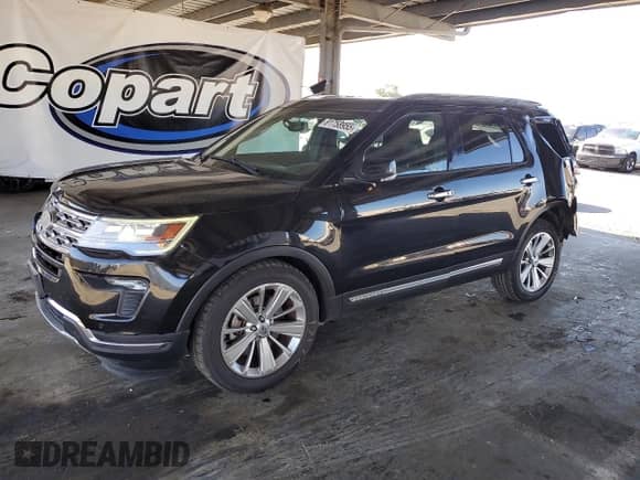 2019 Ford Explorer Limited z VIN 1FM5K7F85KGB12787, wystawiony jako Copart lot #81758955 z przebiegiem 86 226 mil mil oraz Szkoda całkowita • Salvage title. Historia ofert i sprzedaży dostępna na DreamBid. Obrazek 1.