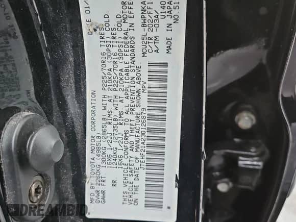 2003 Toyota Highlander с VIN JTEHF21A230126879, выставлен на аукционе Copart как лот 54572185 с пробегом 207 552 миль миль и Списание • Salvage title. История ставок и продаж доступна на DreamBid. Изображение 13.