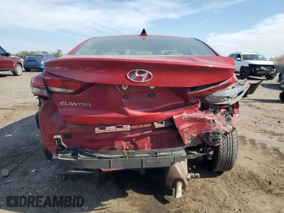 2017 Hyundai Elantra SE with VIN KMHD84LF7HU064358, listed as a Copart auction lot 80859655 with 119,351 mi miles and Salvage title. Bid and sale history available at DreamBid. Image 6.