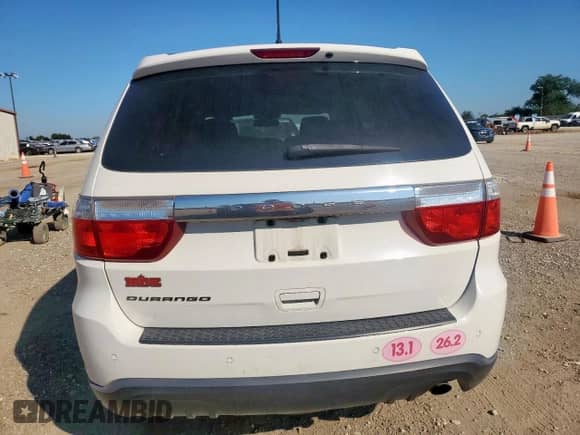 2012 Dodge Durango SXT with VIN 1C4RDHAG4CC335240, listed as a Copart auction lot 80216355 with 93,848 mi miles and Salvage title. Bid and sale history available at DreamBid. Image 6.