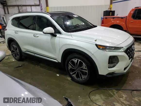 2019 Hyundai Santa Fe Limited z VIN 5NMS53AA4KH073040, wystawiony jako Copart lot #41859855 z przebiegiem 98 904 mil mil oraz Szkoda całkowita • Salvage title. Historia ofert i sprzedaży dostępna na DreamBid. Obrazek 4.