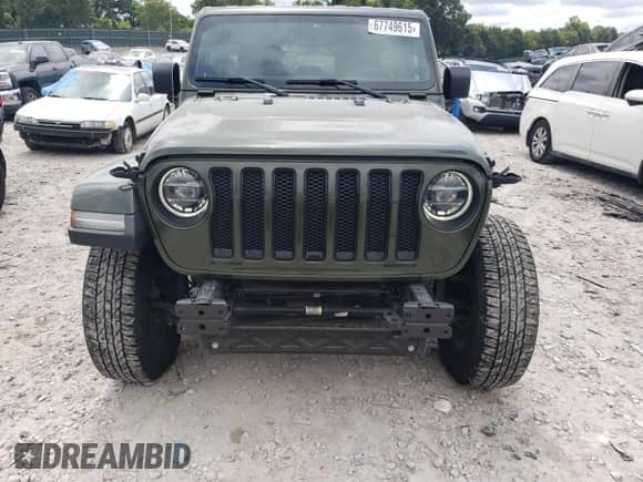 2021 Jeep Wrangler Unlimited Sahara Altitude with VIN 1C4HJXEG2MW605137, listed as a Copart auction lot 67749615 with 66,869 mi miles and Salvage title. Bid and sale history available at DreamBid. Image 5.