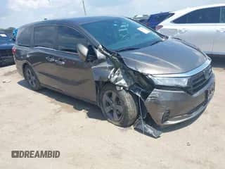 2021 Honda Odyssey EX with VIN 5FNRL6H50MB027580, listed as a IAAI auction lot 43055794 with 96,516 mi miles and . Bid and sale history available at DreamBid. Image 1.