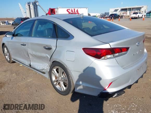 2018 Hyundai Sonata SEL with VIN 5NPE34AF0JH713640, listed as a IAAI auction lot 43368715 with 82,920 mi miles and . Bid and sale history available at DreamBid. Image 3.