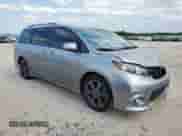 2011 Toyota Sienna SE with VIN 5TDXK3DC5BS115515, listed as a Copart auction lot 80029175 with Not provided miles and Clean title. Bid and sale history available at DreamBid. Image 4.