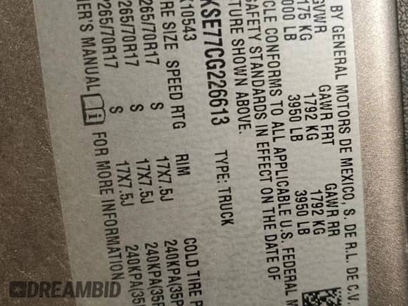 2012 Chevrolet Silverado 1500 LT z VIN 3GCPKSE77CG226613, wystawiony jako Copart lot #71928355 z przebiegiem 138 907 mil mil oraz Szkoda całkowita • Salvage title. Historia ofert i sprzedaży dostępna na DreamBid. Obrazek 12.